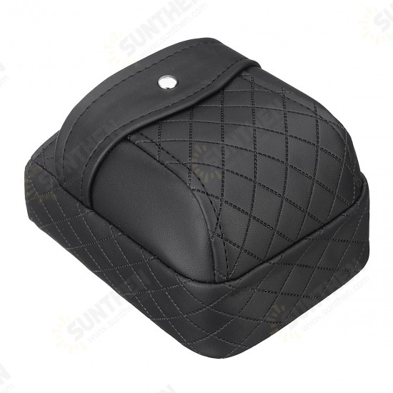 Universal Large Capacity Double Layer Leather Car Air Vent Storage Bag Mobile Phone Holder Organizer