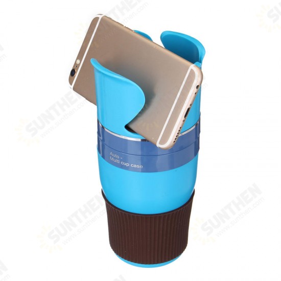 Universal Large Capacity Storage Cup Accessory Management Car Phone Holder Stand for Mobile Phone