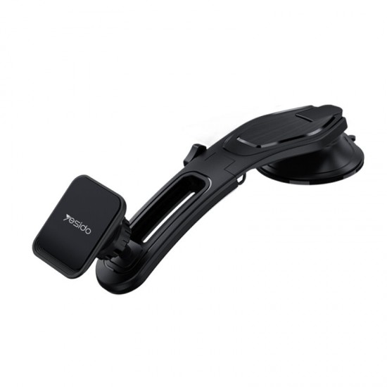 C107 Universal Magnetic Foldable Rotating Car Dashboard Suction Cup Mobile Phone Holder Mount for Samsung Galaxy S21 POCO M3