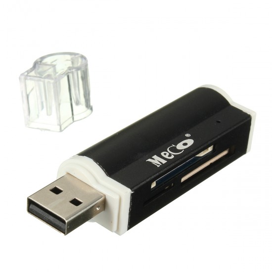 SY-662 USB2.0 Multifunctional Card Reader TF / SD / SDHC / MMC Memory Card Adapter With Sling