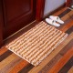 Chenille Striped Floor Mat Carpet Rectangle Fluffy Floor Carpet Cover