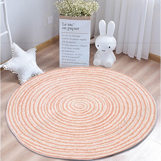 Foldable Non Slip Floor Rug Mat Round Carpet Modern Home Living Room Decorations