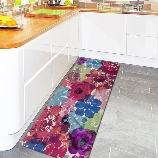 Non-Slip Kitchen Floor Mat Machine Washable Rug Door Large Runner Hallway Carpet for Home Decor