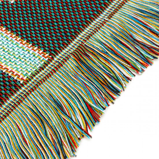 Retro Navajo American-Style Geometric Popcap Upholstery Leisure Carpet Air Conditioning Sofa Blankets