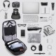 Anti Theft Customs Lock Laptop Backpack Bag Travel Bag With USB Charging Port