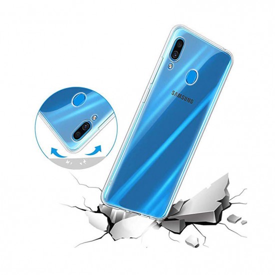 Crystal Clear Transparent Ultra-thin Non-yellow Soft TPU Protective Case for Samsung Galaxy A30 2019