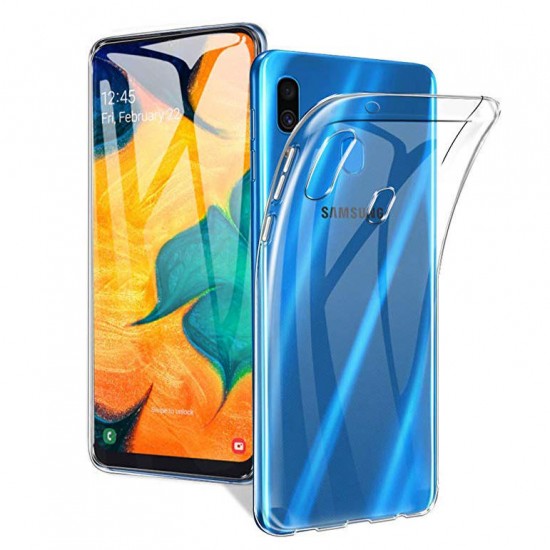 Crystal Clear Transparent Ultra-thin Non-yellow Soft TPU Protective Case for Samsung Galaxy A30 2019