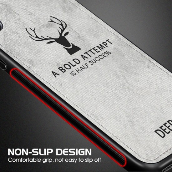 Deer Canvas Cloth Shockproof Protective Case for iPhone 11 Pro Max 6.5 inch