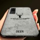 Deer Classic Canvas Cloth Shockproof TPU Protective Case for Samsung Galaxy S20 Ultra