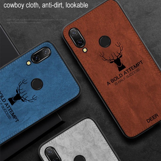 Deer Shockproof Anti-Scratch Cloth&TPU Protective Case For Huawei Honor 8X
