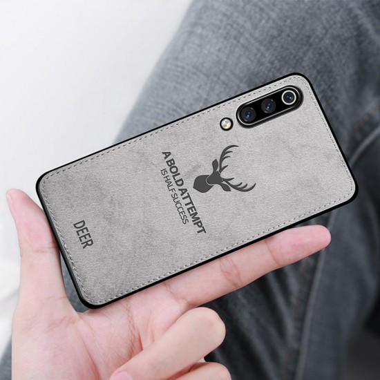 Deer Shockproof Cloth&TPU Protective Case For Xiaomi Mi9 / Xiaomi Mi 9 Transparent Edition Non-original