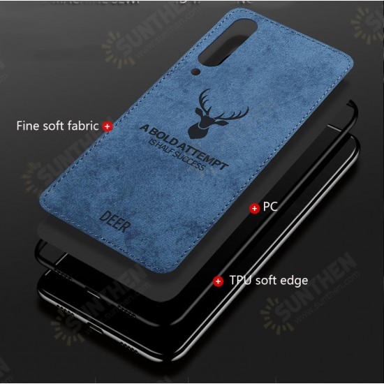 Deer Shockproof Cloth&TPU Protective Case For Xiaomi Mi9 / Xiaomi Mi 9 Transparent Edition Non-original