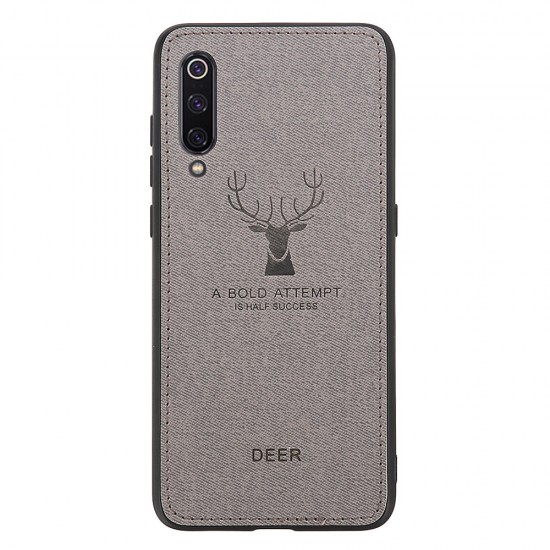 Deer Shockproof Cloth&TPU Protective Case For Xiaomi Mi9 / Xiaomi Mi 9 Transparent Edition Non-original