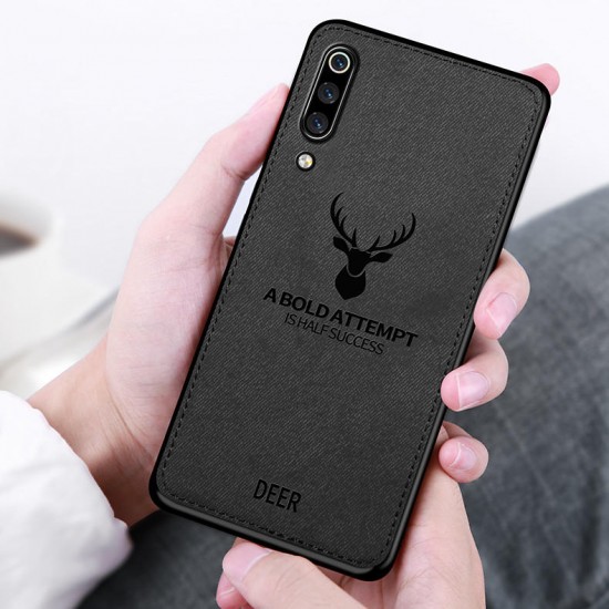 Deer Shockproof Cloth&TPU Protective Case For Xiaomi Mi9 / Xiaomi Mi 9 Transparent Edition Non-original