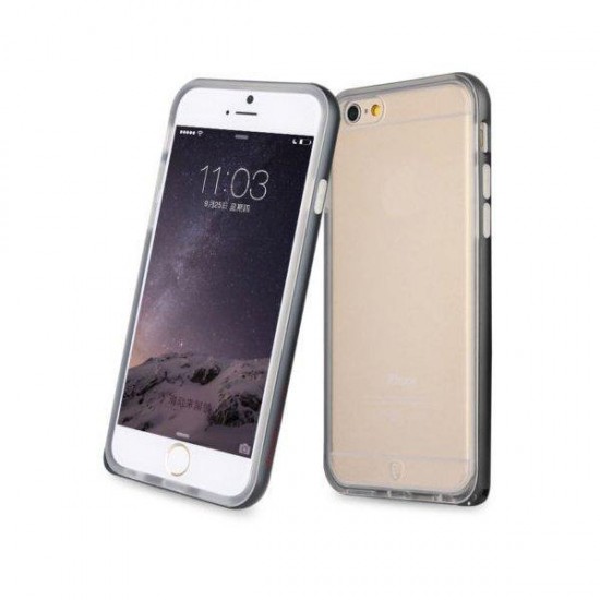 Ultra Slim Alloy Bumper Frame TPU Back Case Hippocampus Buckle For iPhone 6 6 Plus