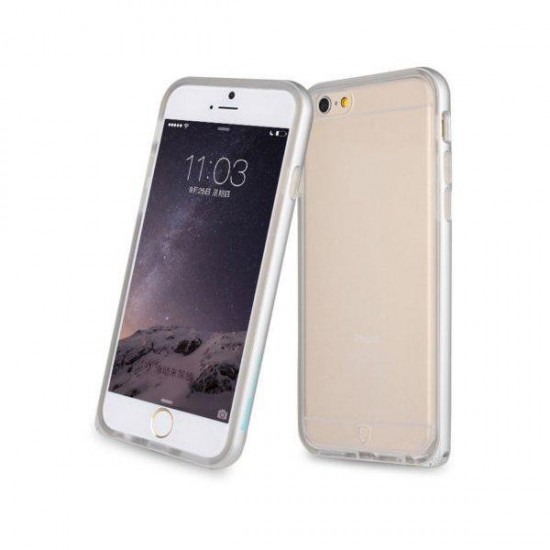 Ultra Slim Alloy Bumper Frame TPU Back Case Hippocampus Buckle For iPhone 6 6 Plus