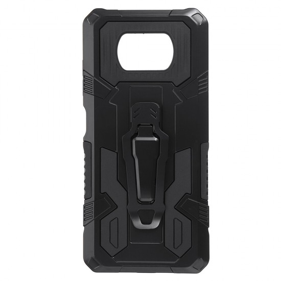 For POCO X3 PRO / POCO X3 NFC Case Dual-Layer Rugged Magnetic with Belt Clip Stand Non-Slip Anti-Fingerprint Shockproof Protective Case