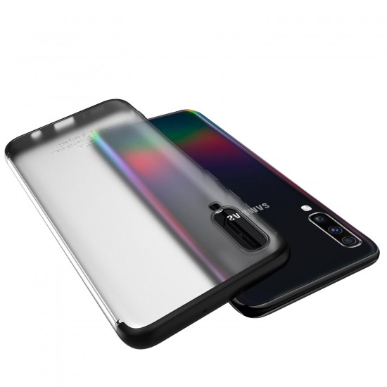 3 in 1 Detachable Matte Translucent Plating Shockproof PC Protective Case for Samsung Galaxy A70 2019