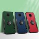 Anti-Fingerprint Anti-Slip Magnetic Adsorption with Finger Ring Holder Stand TPU Protective Case