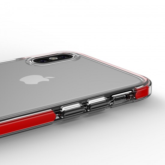 Anti Knock Transparent Slim Soft TPU Composite TPE Protective Case for iPhone X