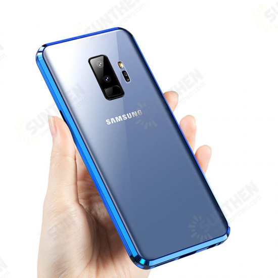 Anti-peeping Magnetic Adsorption Metal Double-sided Tempered Glass Protective Case For Samsung Galaxy S9/S9 Plus/S9+