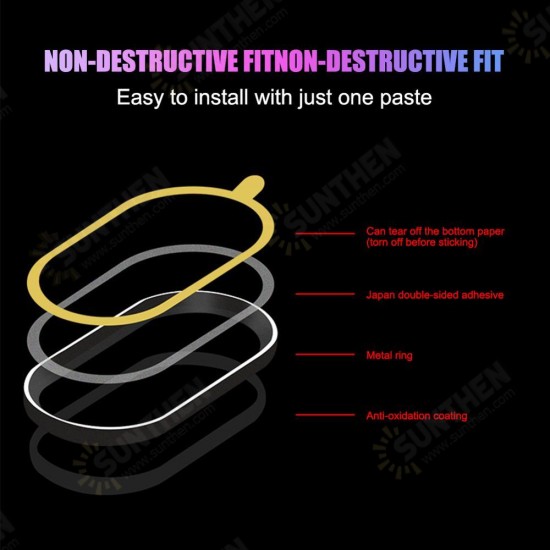 Anti-scratch Metal Circle Ring Phone Camera Lens screen Protector for Xiaomi Mi9T Pro / Xiaomi Mi 9T/ Xiaomi Redmi K20 / Redmi K20 PRO Non-original