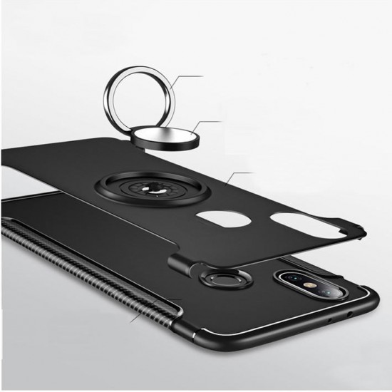 Anti-slip Shock-proof 360° Adjustable Ring Holder Protective Case for Xiaomi Mi Max 3