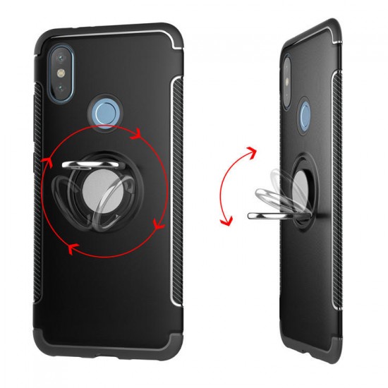 Anti-slip Shock-proof 360° Adjustable Ring Holder Protective Case for Xiaomi Mi Max 3