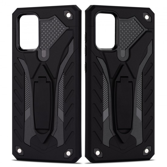 Shockproof Anti-Fingerprint with Ring Bracket Stand PC + TPU Protective Case for Samsung Galaxy S20+ / Galaxy S20 Plus 5G 2020