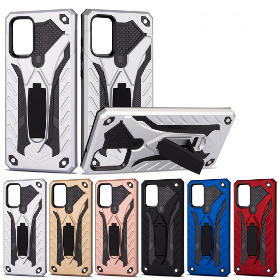 Shockproof Anti-Fingerprint with Ring Bracket Stand PC + TPU Protective Case for Samsung Galaxy S20+ / Galaxy S20 Plus 5G 2020