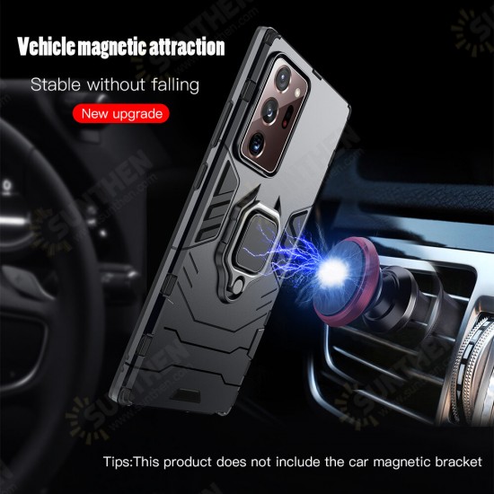 Shockproof Magnetic with 360 Rotation Finger Ring Holder Stand PC Protective Case for Samsung Galaxy Note 20 Ultra / Galaxy Note20 Ultra 5G