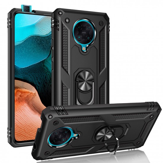 with 360° Degree Rotatable Magnetic Ring Holder Shockproof PC Protective Case for Poco F2 Pro / Xiaomi Redmi K30 Pro Non-original