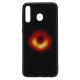 Black Hole Scratch Resistant Tempered Glass Protective Case For Samsung Galaxy M30 2019