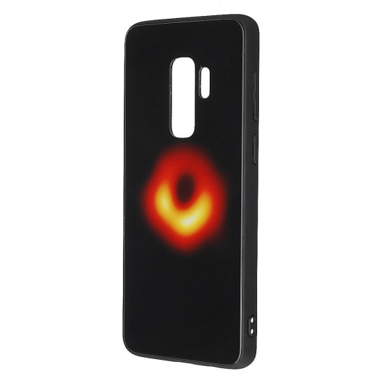 Black Hole Scratch Resistant Tempered Glass Protective Case For Samsung Galaxy S9 Plus