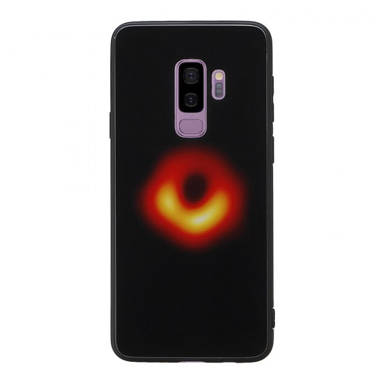 Black Hole Scratch Resistant Tempered Glass Protective Case For Samsung Galaxy S9 Plus