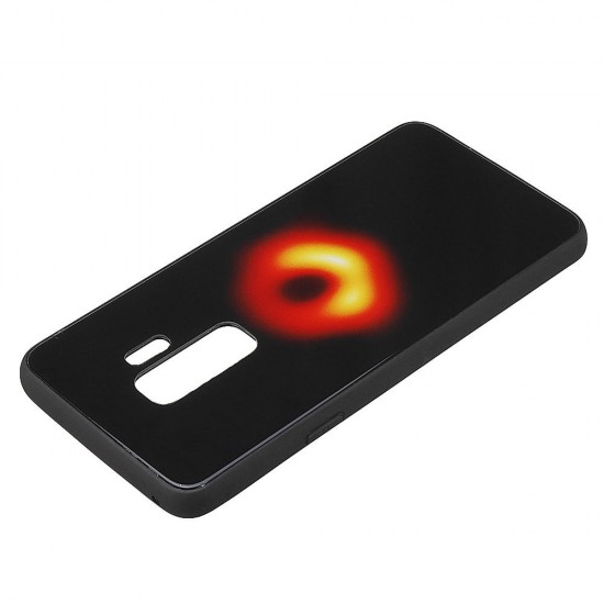 Black Hole Scratch Resistant Tempered Glass Protective Case For Samsung Galaxy S9 Plus