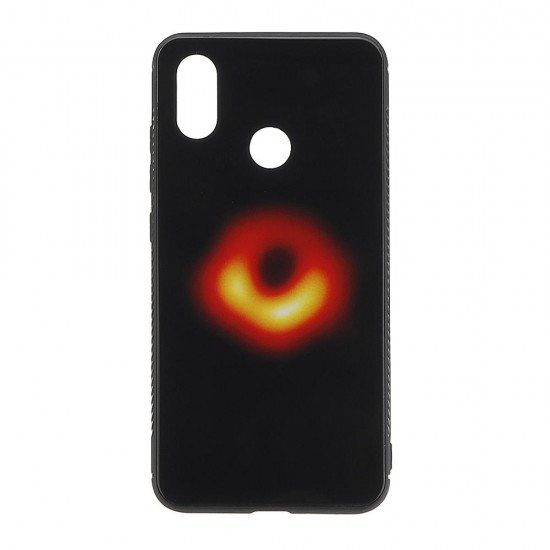 Black Holes Collapsar Hard Tempered Glass&Soft TPU Protective Case For Xiaomi Mi 8 Non-original