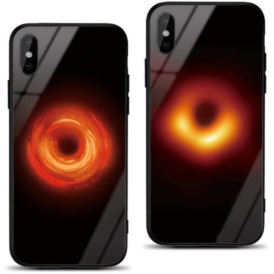 Black Holes Collapsar Hard Tempered Glass&Soft TPU Protective Case For Xiaomi Mi 8 Non-original