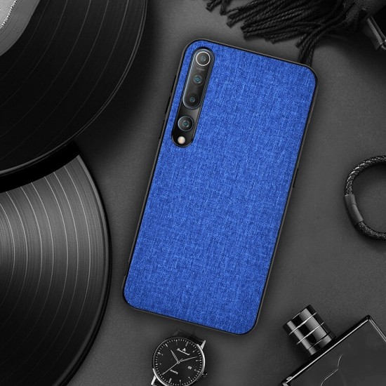 Breathable Canvas Cloth Sweatproof Shockproof Protective Case Back Cover for Xiaomi Mi10 Mi 10 / Mi10 Mi 10 Pro Non-original