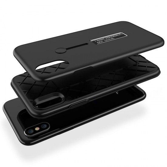 Built-in Adjustable Kickstand Strap Grip Case For iPhone X