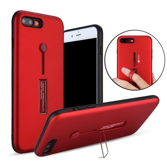 Built-in Kickstand Strap Grip PC TPU Case For iPhone 7 Plus/8 Plus