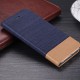 Canvas Pattern Flip with Card Holder Stand Shockproof PU Leather Full Cover Protective Case for Xiaomi Redmi 9 Non-original