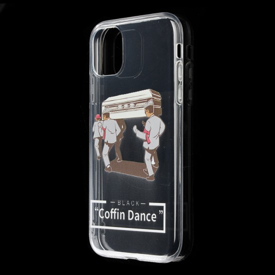 Coffin Dance Team Pattern Fashion Cartoon Shockproof Transparent TPU Protective Case for iPhone 11 / 11 Pro / 11 Pro Max / X / XR / XS Max