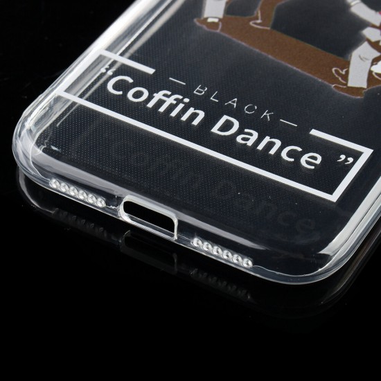 Coffin Dance Team Pattern Fashion Cartoon Shockproof Transparent TPU Protective Case for iPhone 11 / 11 Pro / 11 Pro Max / X / XR / XS Max