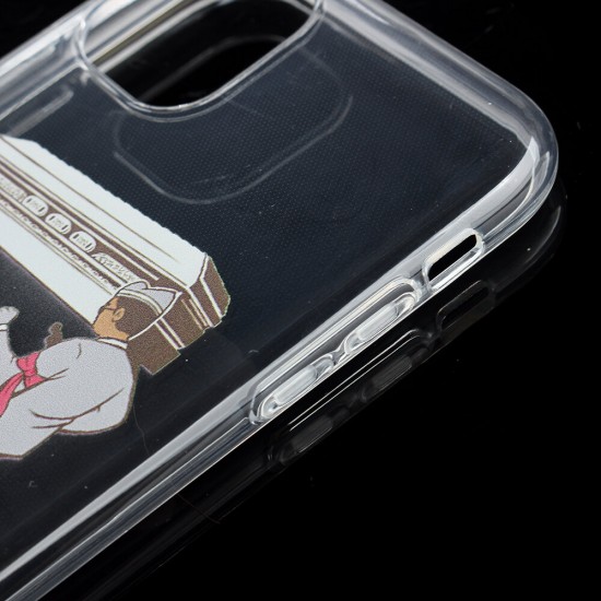 Coffin Dance Team Pattern Fashion Cartoon Shockproof Transparent TPU Protective Case for iPhone 11 / 11 Pro / 11 Pro Max / X / XR / XS Max