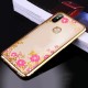 Diamond Plating Clear Soft TPU Flower Protective Case For Xiaomi Redmi Note 6 Pro