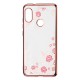 Diamond Plating Clear Soft TPU Flower Protective Case For Xiaomi Redmi Note 6 Pro