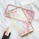 Diamond Plating Clear Soft TPU Flower Protective Case For Xiaomi Redmi Note 6 Pro