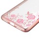 Diamond Plating Clear Soft TPU Flower Protective Case For Xiaomi Redmi Note 6 Pro