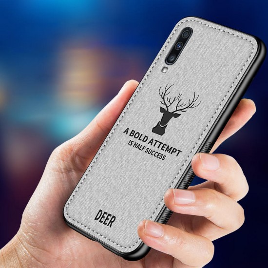 Fabric Cloth Anti Fingerprint Protective Case For Samsung Galaxy A50 2019